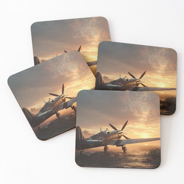 Item preview, RAF Dawn Airfield At First Light with Crews Preparing designed and sold by Skyframe Aviation.