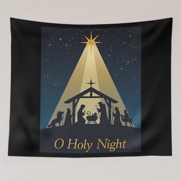 Item preview, Sacred Christmas Eve Nativity Art designed and sold by ChicTrendz.