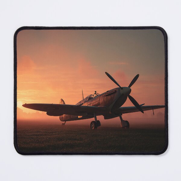 Item preview, Fighter Command Airbase Under Soft Sunrise near the Coast designed and sold by Skyframe Aviation.