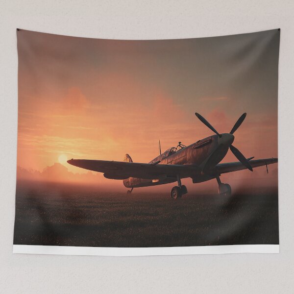 Item preview, Fighter Command Airbase Under Soft Sunrise near the Coast designed and sold by Skyframe Aviation.