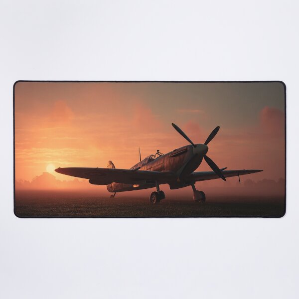 Item preview, Fighter Command Airbase Under Soft Sunrise near the Coast designed and sold by Skyframe Aviation.