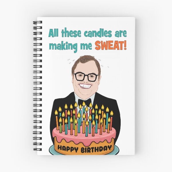 Item preview, Alan Carr is sweating over the amount of birthday candles on your cake designed and sold by Happyoninside.