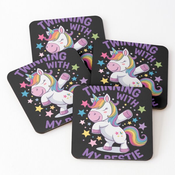 Artikelvorschau, Zwillings-Einhorn-Bestie-Spirit-Woche-Zwillingstag-Beste Freundin entworfen und verkauft von NailMolisa.