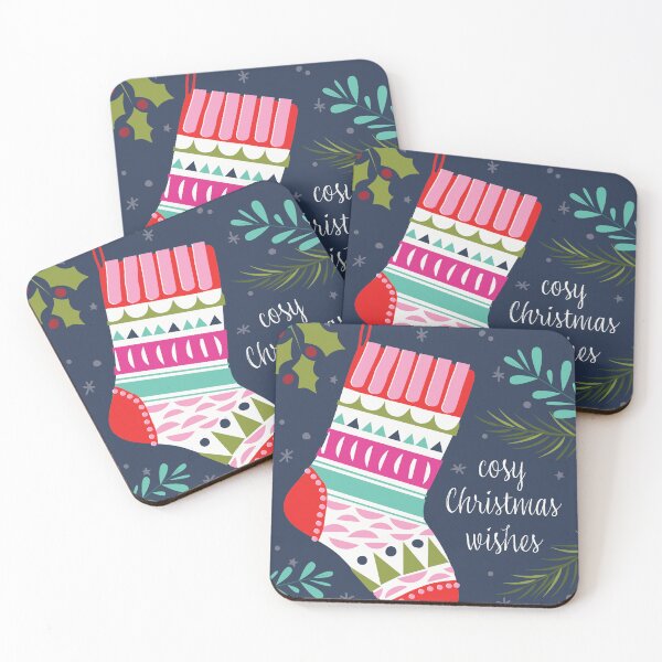Item preview, Cute Modern Christmas Stocking Illustration designed and sold by Ruby The Illustrator.