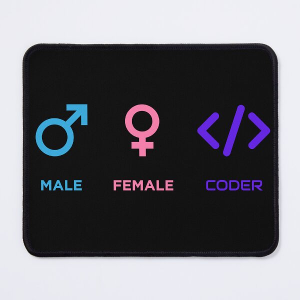 Item preview, Male Female Coder Symbol Funny Programmer Gift | Software Engineer HTML Coding Geek Humor designed and sold by IvayloUzunov.