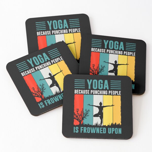 Item preview, Yoga Because Punching People Is Frowned Upon designed and sold by DonnieSandra.