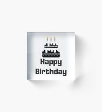 Happy Birthday Celebration Acrylic Block