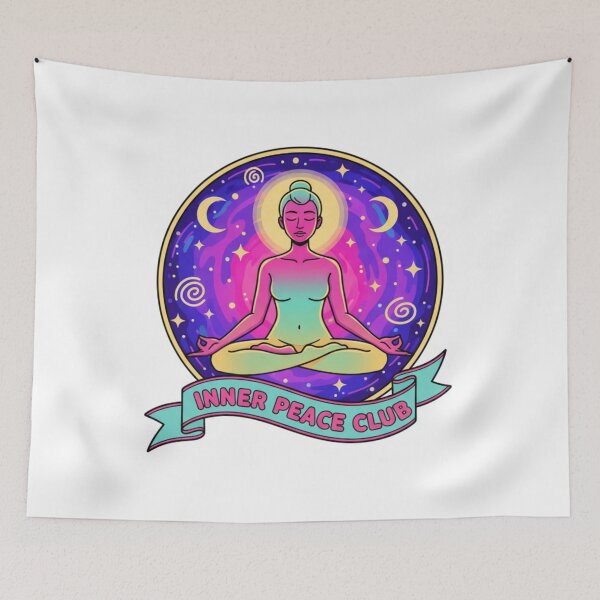 Item preview, Inner Peace Club Cosmic Zen T-Shirt designed and sold by lorand-designs.
