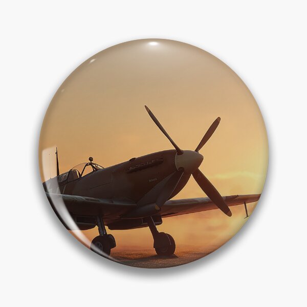 Item preview, Fighter Command Airbase At Dawn with Morning Mist Rising designed and sold by Skyframe Aviation.