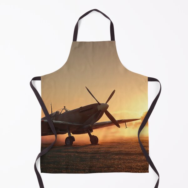 Item preview, Fighter Command Airbase At Dawn with Morning Mist Rising designed and sold by Skyframe Aviation.