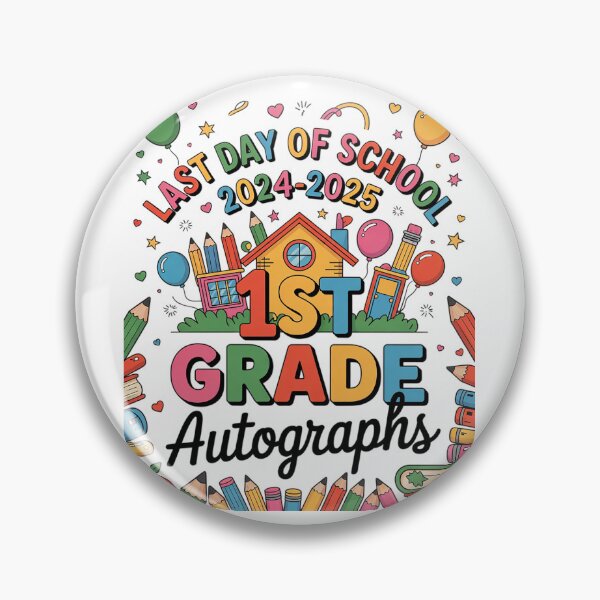 Item preview, Autograph 1st Grade Graduation Party 2025 Last Day Of School  designed and sold by MathisBellanger.