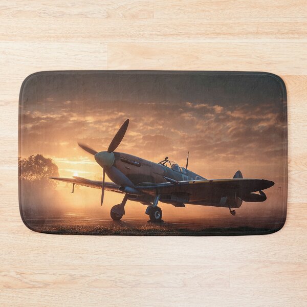 Item preview, British Fighter Command Base At Dawn with Aircraft Silhouetted designed and sold by Skyframe Aviation.