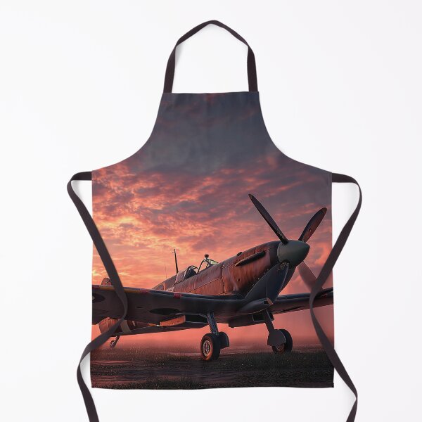 Item preview, WW2 RAF Fighter Airfield In Morning Light with Morning Mist Rising designed and sold by Skyframe Aviation.