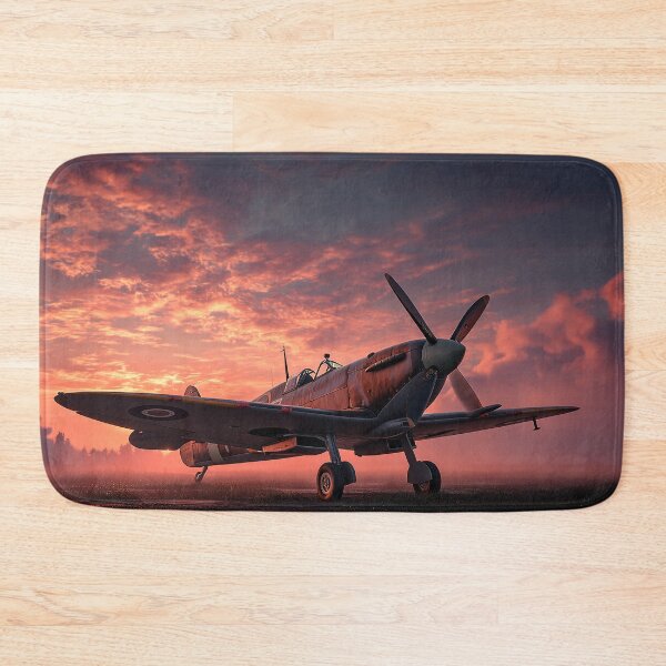 Item preview, WW2 RAF Fighter Airfield In Morning Light with Morning Mist Rising designed and sold by Skyframe Aviation.