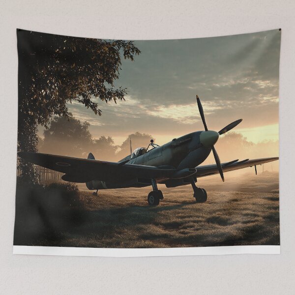 Item preview, RAF Dawn Airfield During Daybreak near the Coast designed and sold by Skyframe Aviation.