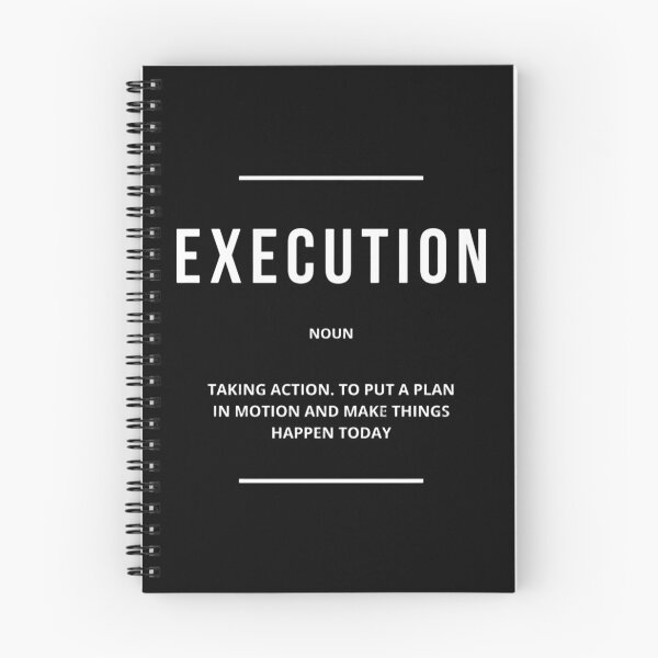 Item preview, EXECUTION – Action Motivational Poster designed and sold by younessepoli.