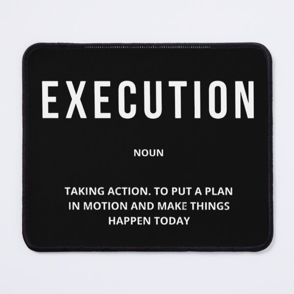 Item preview, EXECUTION – Action Motivational Poster designed and sold by younessepoli.