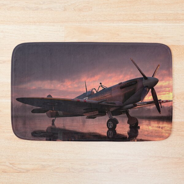 Item preview, Fighter Command Airbase In Early Glow Over the Airfield designed and sold by Skyframe Aviation.