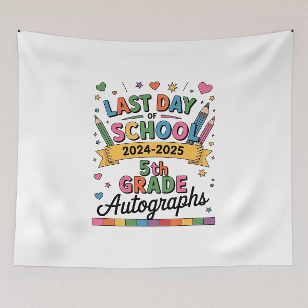 Item preview, Autograph 5th Grade Graduation Party 2025 Last Day Of School  designed and sold by MicanCuteStore.
