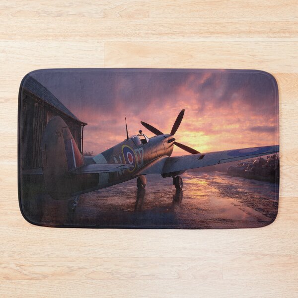 Item preview, Southern England Airfield In Golden Dawn under Warm Sunrise designed and sold by Skyframe Aviation.