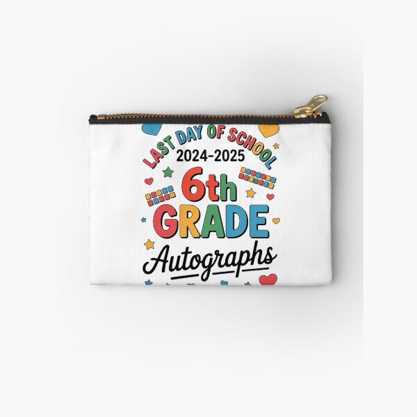 Item preview, Autograph 6th Grade Graduation Party 2025 Last Day Of School  designed and sold by lilLilaBatArt.