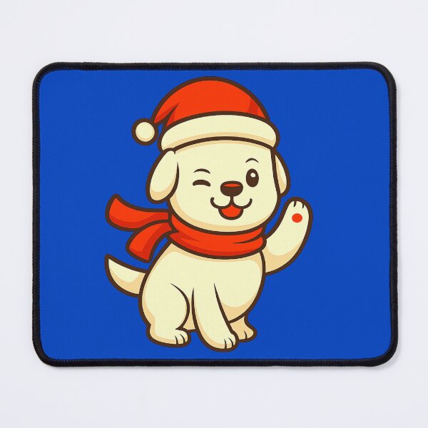 Item preview, Winking Santa Dog – Playful Greeting designed and sold by KIBD.