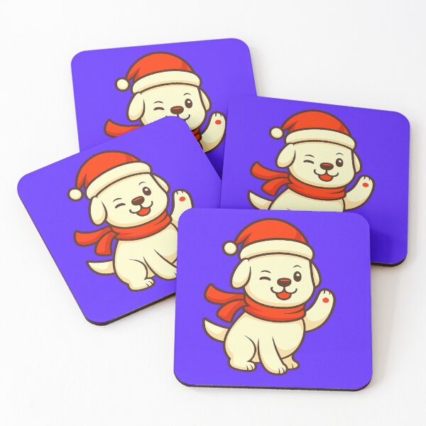 Item preview, Winking Santa Dog – Playful Greeting designed and sold by KIBD.
