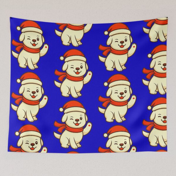 Item preview, Winking Santa Dog – Playful Greeting designed and sold by KIBD.