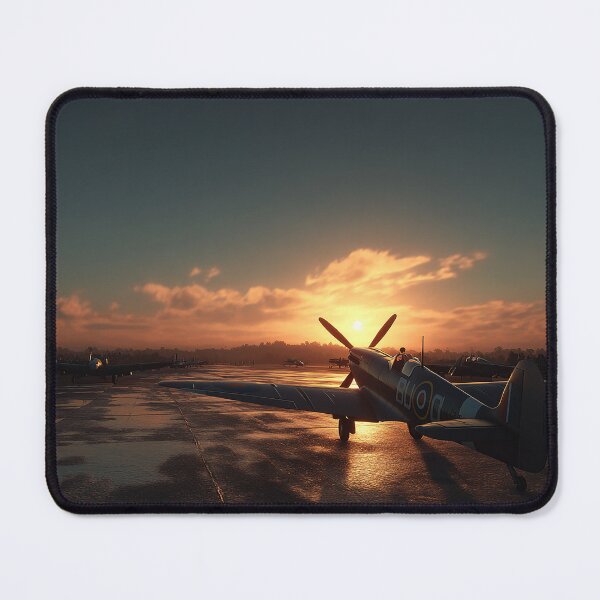 Item preview, British Fighter Command Base In Golden Dawn with Long Shadows designed and sold by Skyframe Aviation.