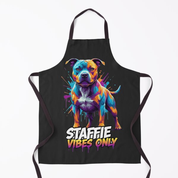 Item preview, Staffie Vibes Only - Colorful Graffiti Staffordshire Bull Terrier designed and sold by ReptiWorks.
