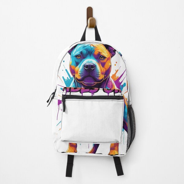 Item preview, Staffie Vibes Only - Colorful Graffiti Staffordshire Bull Terrier designed and sold by ReptiWorks.