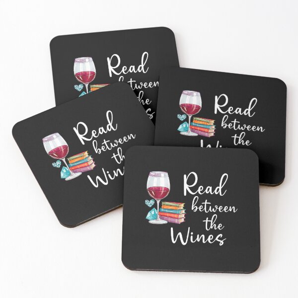 Item preview, Read Between The Wines Im Just A Girl Who Loves Books  Wine designed and sold by JanieLucia.