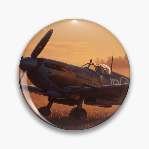Item preview, Historic Fighter Base In Early Glow with Morning Mist Rising designed and sold by Skyframe Aviation.