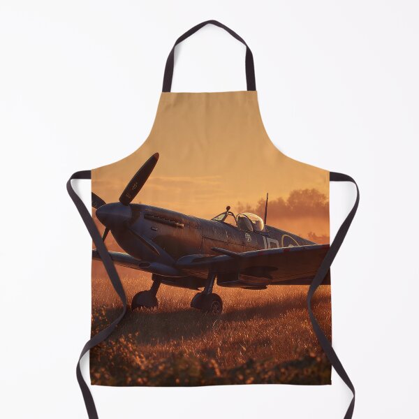 Item preview, Historic Fighter Base In Early Glow with Morning Mist Rising designed and sold by Skyframe Aviation.