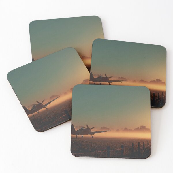 Item preview, RAF Dawn Airfield At Dawn with Soft Fog designed and sold by Skyframe Aviation.