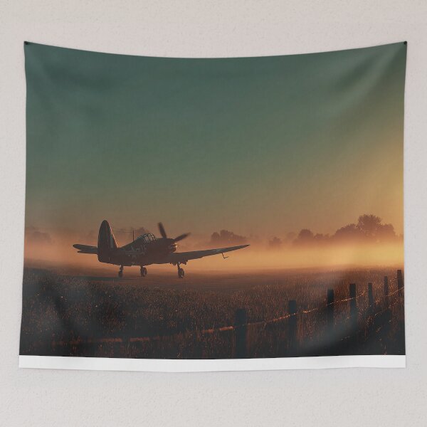 Item preview, RAF Dawn Airfield At Dawn with Soft Fog designed and sold by Skyframe Aviation.