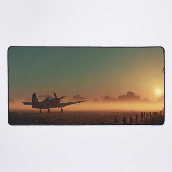 Item preview, RAF Dawn Airfield At Dawn with Soft Fog designed and sold by Skyframe Aviation.