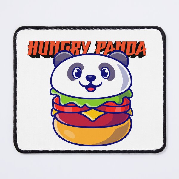 Item preview, Hungry Panda Burger Mascot Design designed and sold by the wellness script.