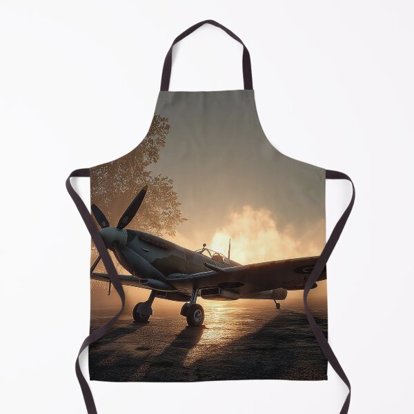Item preview, WW2 RAF Fighter Airfield During Daybreak in Wartime Atmosphere designed and sold by Skyframe Aviation.