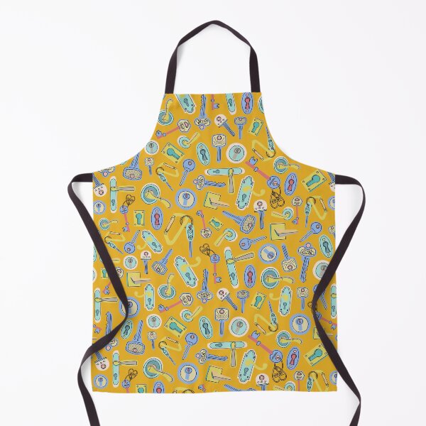 Item preview, New Home Hand Drawn Keys Illustration Yellow designed and sold by Ruby The Illustrator.