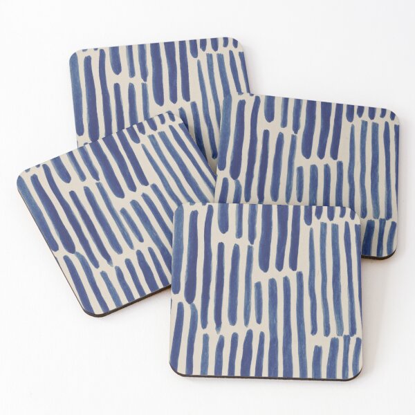 Item preview,  Minimalist Boho Watercolor Blue Brush Strokes designed and sold by enricadenicola.