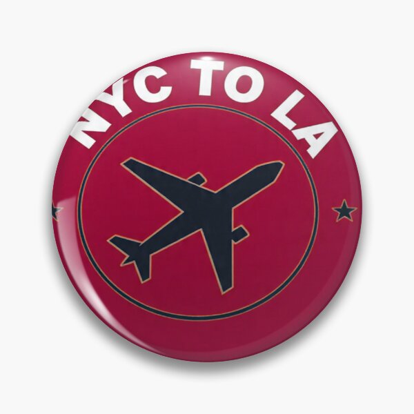 Item preview, American Airlines Travel Sticker: NYC to LA Frequent Flyer Badge designed and sold by Gscode.