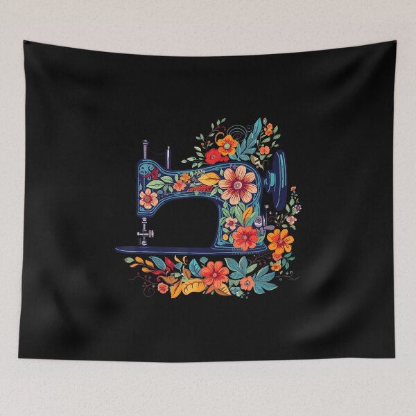 Item preview, Floral Flower Sewing Maschine Kit Quilting Themed designed and sold by JanieLucia.