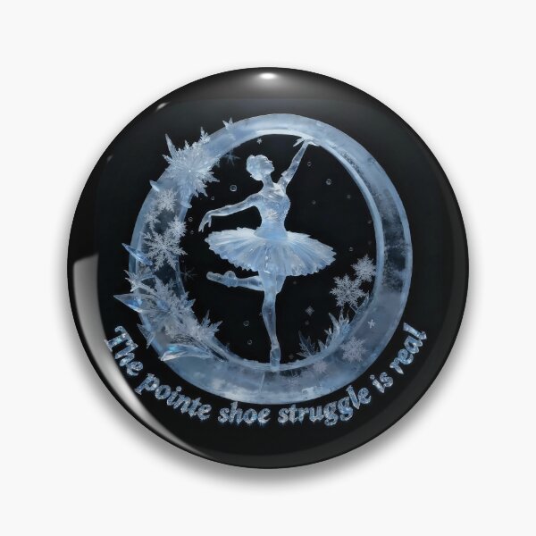 Item preview, Ice Sculpture Ballerina • “The Pointe Shoe Struggle Is Real” • Ballet Dancer Art designed and sold by SheepInTutu.