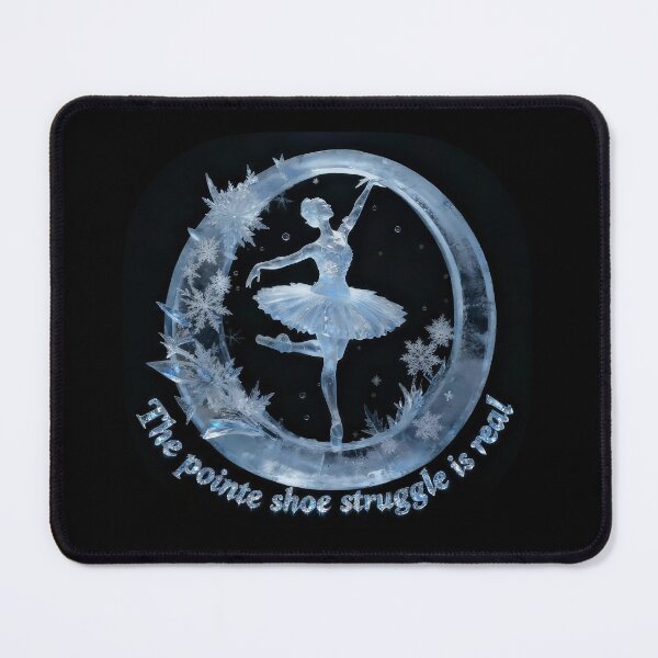 Item preview, Ice Sculpture Ballerina • “The Pointe Shoe Struggle Is Real” • Ballet Dancer Art designed and sold by SheepInTutu.