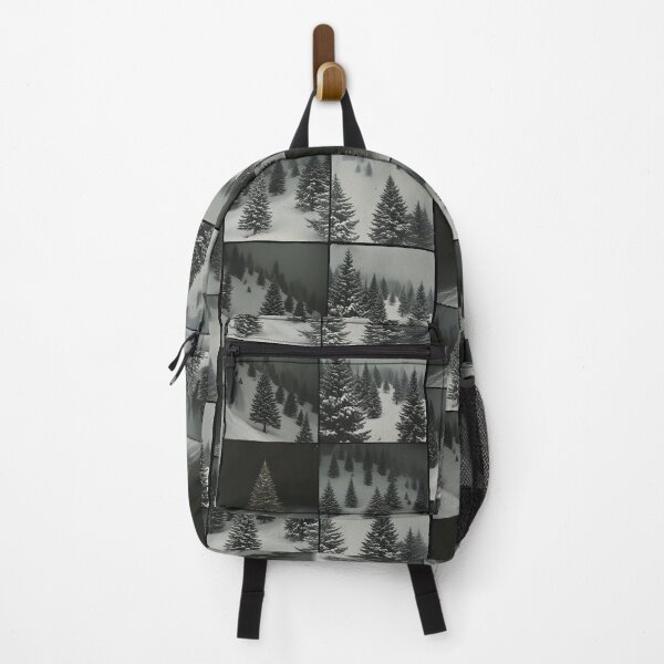 Item preview, Winter landscape with snow-covered trees in collage designed and sold by Mianku | Für das Leben.