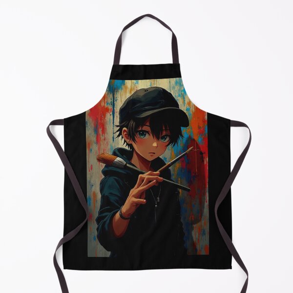 Item preview, Dark Anime Painter Boy Street Art Design designed and sold by OhmAuraArt.