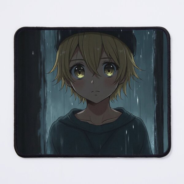 Artikelvorschau, Dunkler Anime-Junge hinter einem regnerischen Fenster entworfen und verkauft von OhmAuraArt.