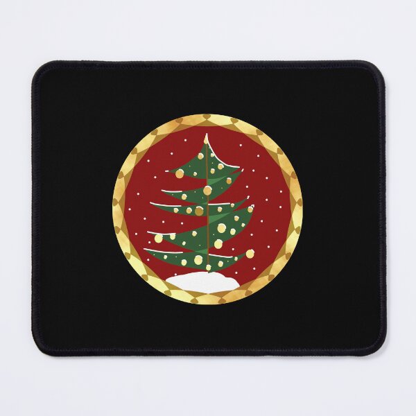 Item preview, Abstract Christmas Tree in Golden Circle designed and sold by CreaTwinkles.