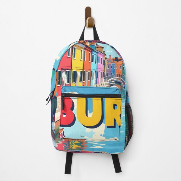Item preview, Burano, Italy: Vintage-Style Painterly Travel Poster designed and sold by LSVart.